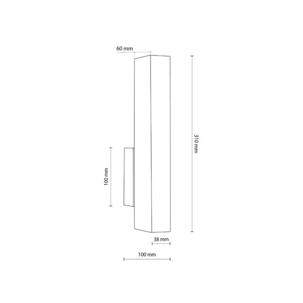 Настенно LED осветително тяло TEO LED SOSNA TK6618