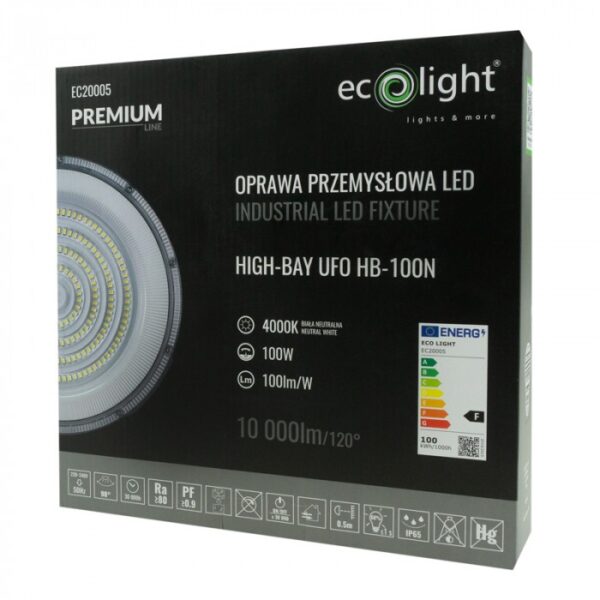 HighBay LED UFO PREMIUM 100W 4000K EC20005