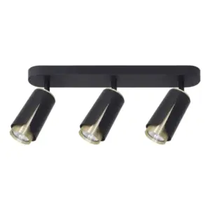 Плафон Milagro ML0266 Черен с златни детайли с 3xGU10