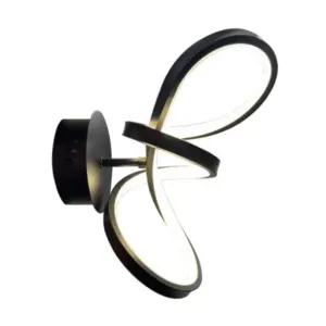 Стенен аплик Milagro ML1052 - Кинкет TESORO BLACK 15W LED
