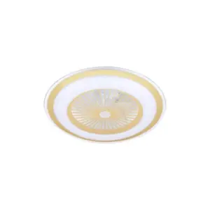 LED плафон MiLAGRO ZONDA GOLD 48W с вентилатор ML8505