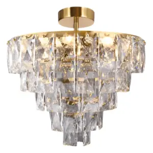 Таванна лампа Milagro ML8812 CHELSEA GOLD 6xE14