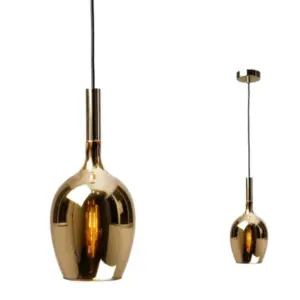 Висяща лампа Milagro ML8815 LUGANO GOLD 1xE14