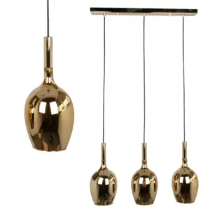 Висяща лампа MiLAGRO ML8816 LUGANO GOLD 3xE14