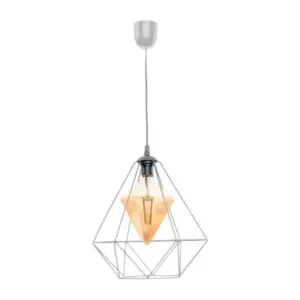 Висяща лампа Milagro MLP4132 ALAMBRE сив 1xE27 4W крушка в комплекта