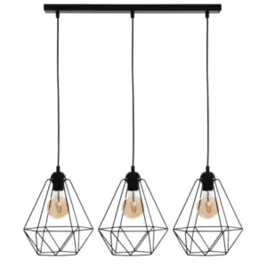 Висяща лампа MiLAGRO BASKET BLACK 3xE27 MLP7215