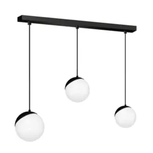 Метална висяща лампа Milagro MLP7237 SFERA BLACK 3xE14