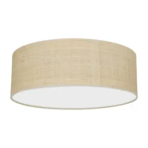 Таванна лампа Milagro MLP7488 MARSHALL WHITE / RATTAN 3xE27 Ø50см