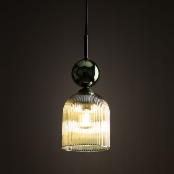 Висяща лампа SOPHIA GREEN COGNAC 1xE14 TK11146