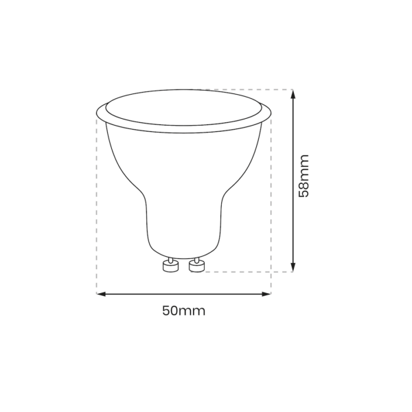 LED крушка 9W 3000K GU10 230V EKZA1084