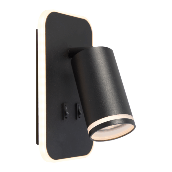 Aплик PIPE черен 1xGU10+LED 6W ML2081