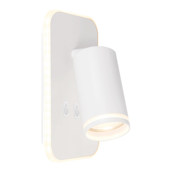 Аплик PIPE бял 1xGU10+LED 6W  ML2082