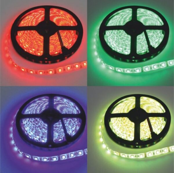 LED лента RGB+CW, 14.4W/m, 12V, IP63  EC79369