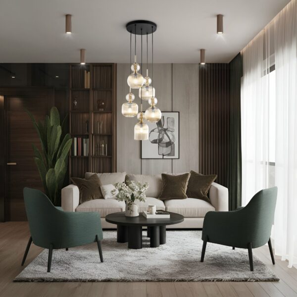 Висяща лампа SOPHIA COGNAC, 5xE14 TK11043