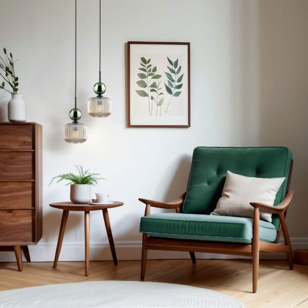 Висяща лампа SOPHIA GREEN COGNAC 1xE14 TK11144