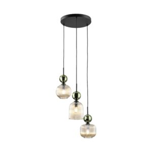 Висяща лампа SOPHIA GREEN COGNAC, 3xE14 TK11148