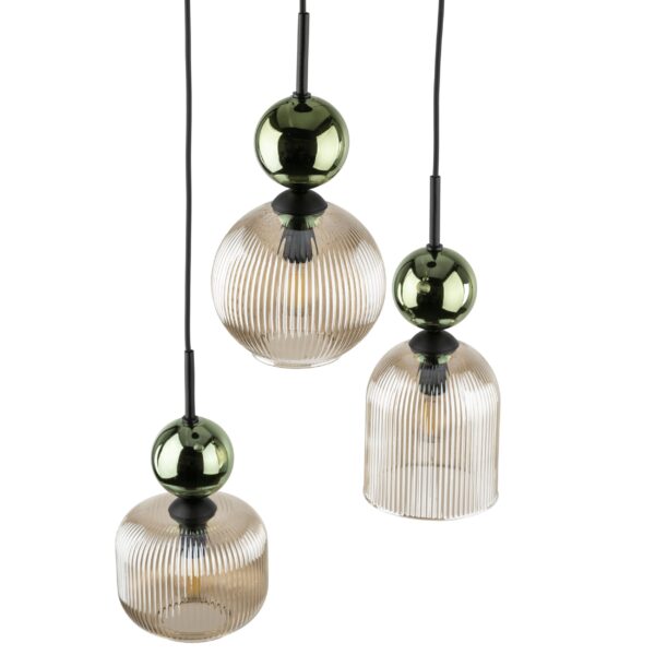 Висяща лампа SOPHIA GREEN COGNAC, 3xE14 TK11148