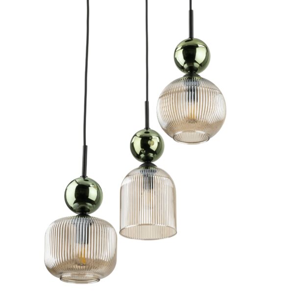 Висяща лампа SOPHIA GREEN COGNAC, 3xE14 TK11148