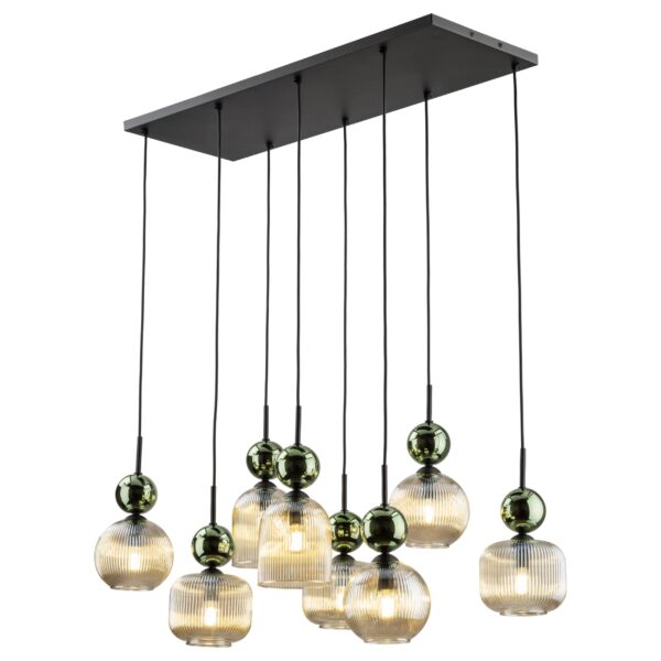 Висяща лампа SOPHIA GREEN COGNAC  8xE14 TK11151
