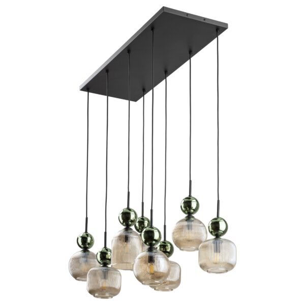 Висяща лампа SOPHIA GREEN COGNAC  8xE14 TK11151