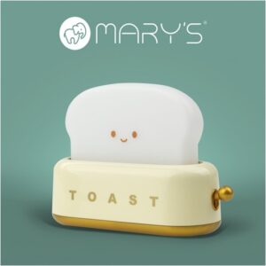 MARY’S лампа нощна LED Тостер – жълта