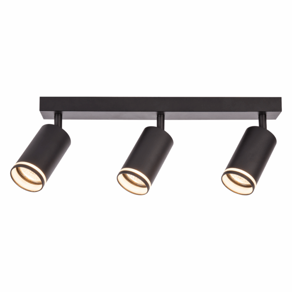 Спот Pipe Ring черен 3xGU10 ML2071