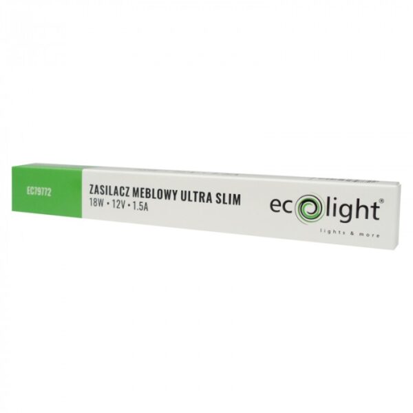 LED захранване SLIM 18W 12V 1.5A  EC79772