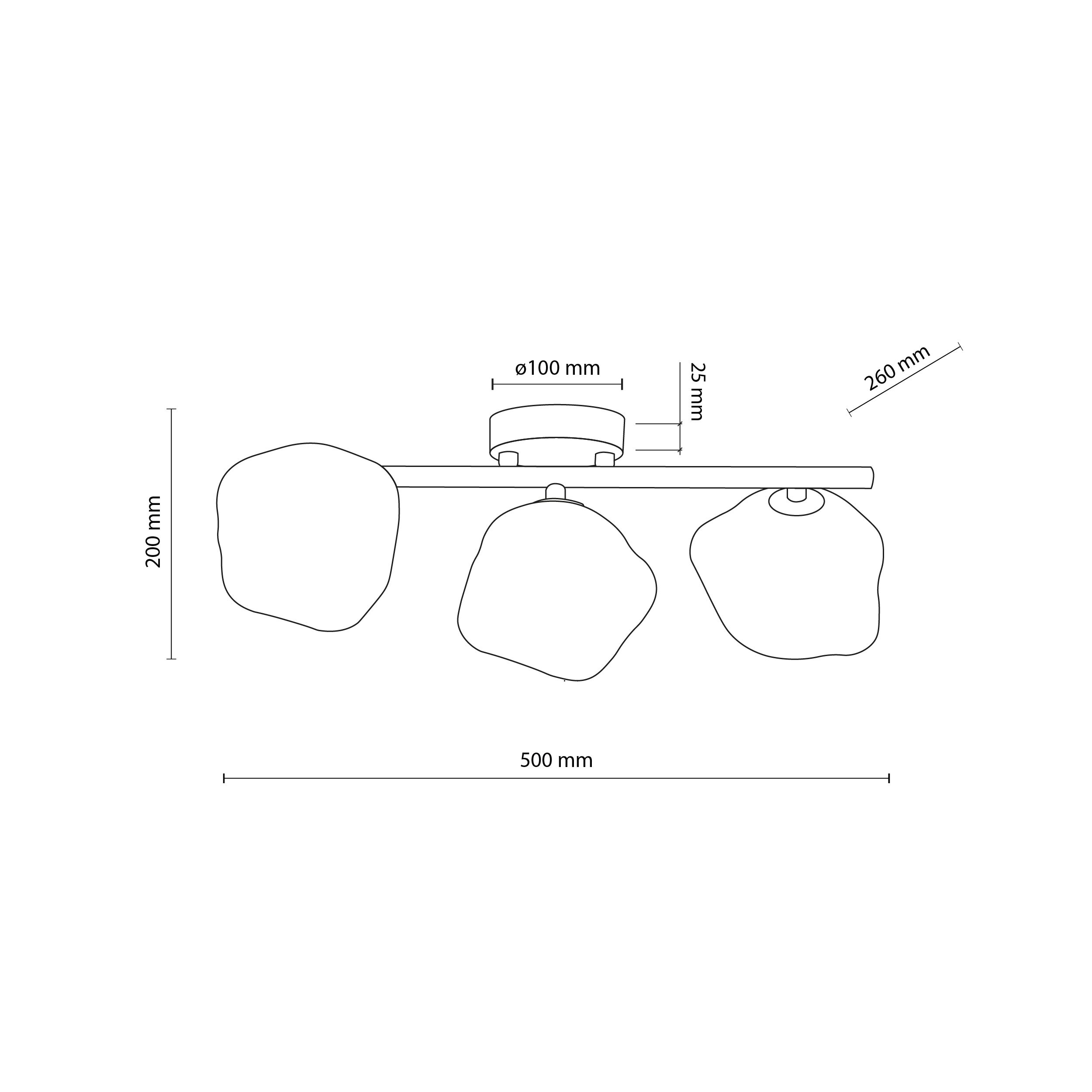 Плафон LAVA BROWN 3xG9 TK Lighting TK11035