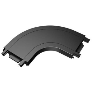 Извит конектор за магнитна шина Ultra Slim черен 145-59580