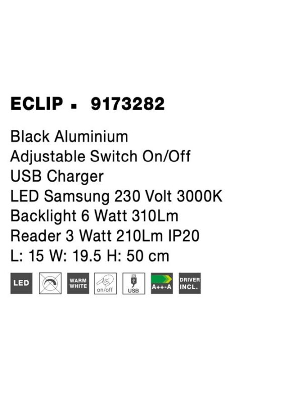 Аплик ECLIP Nova Luce 9173282