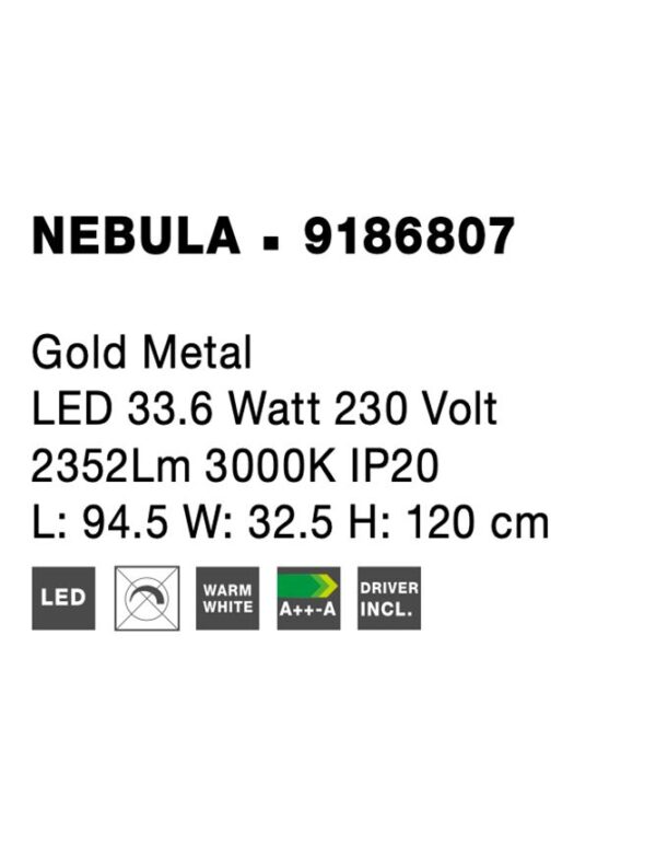 Висящо осветление NEBULA Nova Luce 9186807