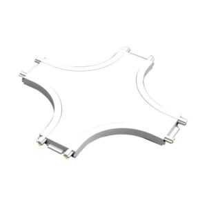 Конектор кръст за магнитна шина ULTRA SLIM бял 145-59566