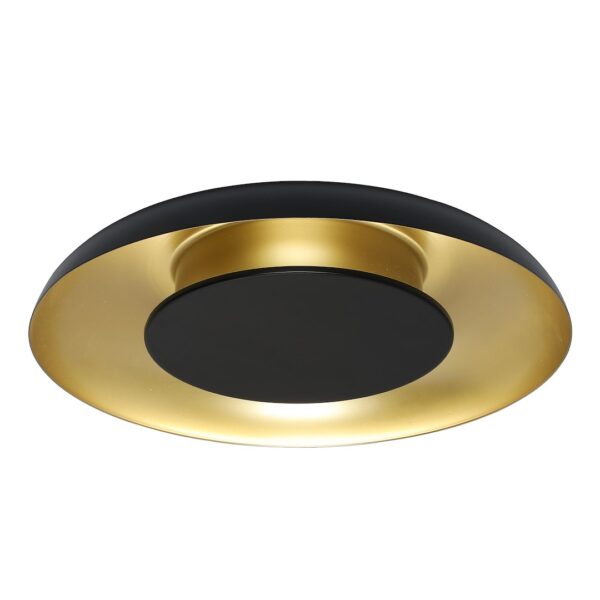 Плафон PIATTINO черно-злато 30W LED 3000K-4000K-6000K ML1812