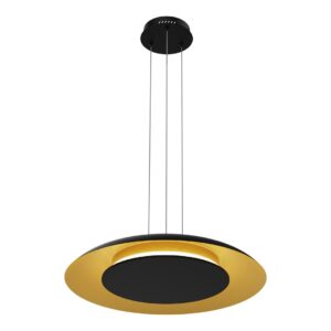 Висяща лампа PIATTINO черно-злато 30W LED 3000K-4000K-6000K ML1815