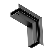 Ъглов конектор L за магнитна шина 10mm ML2184