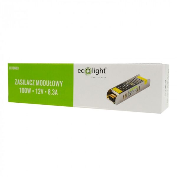 Захранване LED 100W 12V 8.33A IP20 SLIM 188x46x35