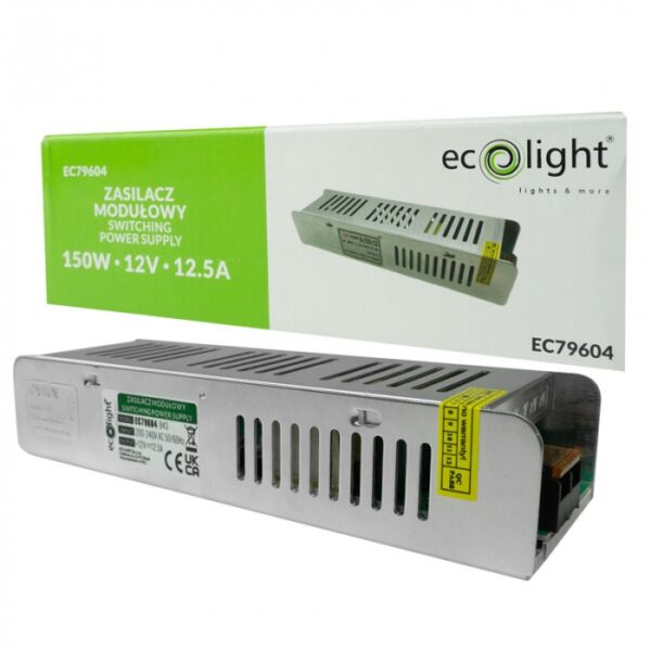 Захранване LED 150W 12V 12.5A IP20 SLIM 200x60x40