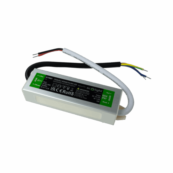 Захранване LED 15W 12V 1.25A IP67 115x30x20