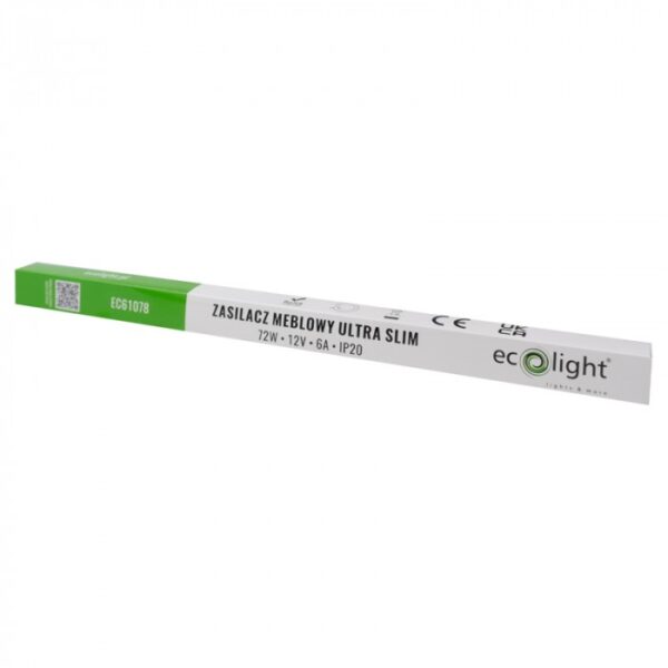 LED захранване SLIM 72W 12V IP20 EC61078