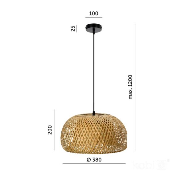 Висяща лампа BOHO BAKU M 1xE27 Kobi Design 002159