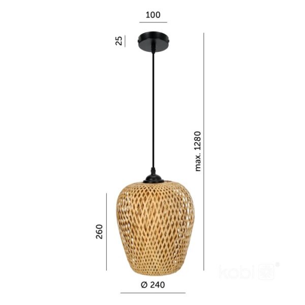 Висяща лампа BOHO BERN 1xE27 Kobi Design 002156