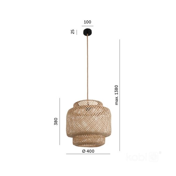 Висяща лампа BOHO BONN L 1xE27 Kobi Design 001469