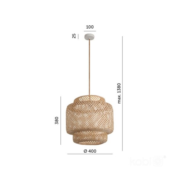 Висяща лампа BOHO BONN RW 1xE27 Kobi Design 001470