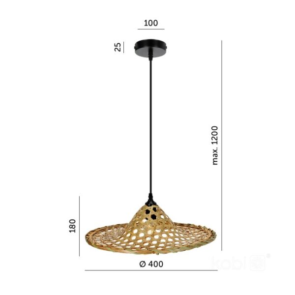 Висяща лампа BOHO BRAGA 1xE27 Kobi Design 002152