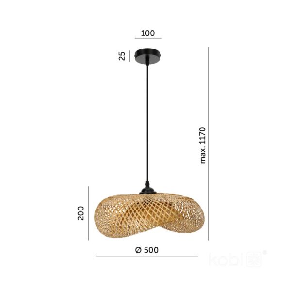 Висяща лампа BOHO BRUGIA M 1xE27 Kobi Design 002154