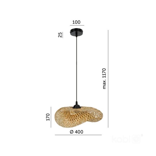 Висяща лампа BOHO BRUGIA S 1xE27 Kobi Design 002155