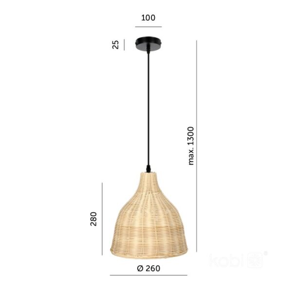 Висяща лампа BOHO LUNA 1xE27 Kobi Design 002164