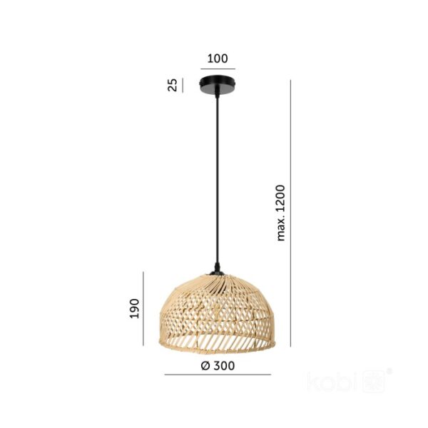 Висяща лампа BOHO RIGA 1xE27 Kobi Design 002161
