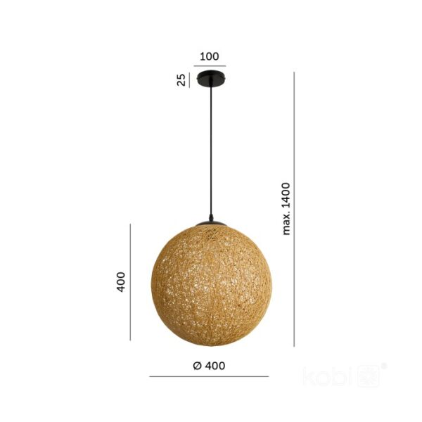 Висяща лампа BOHO ROVNO 1xE27 Kobi Design 001492