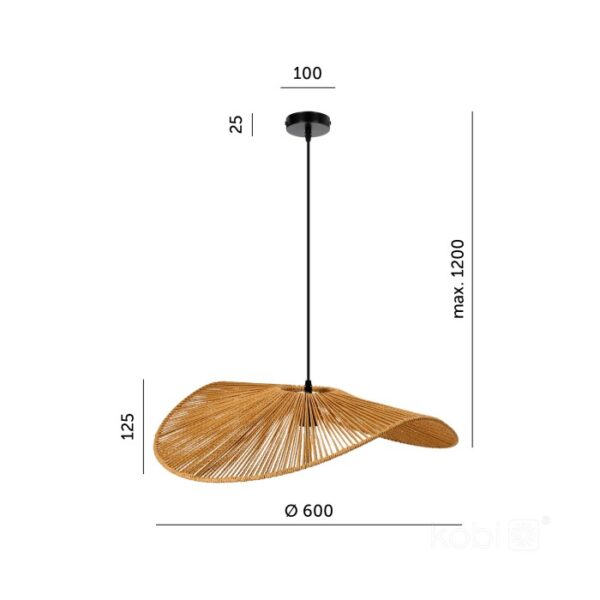 Висяща лампа BOHO VERONA 1xE27 Kobi Design 002167